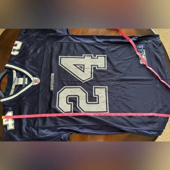 Reebok NFL On Field Jersey Dallas Cowboys Marion Barber #24 Blue Size Medium - Picture 9 of 12